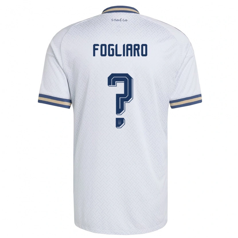 Danxen Män Italien Christian Fogliaro #0 Off-White Marin Guld Bortatröja Matchtröjor 26-28 Tröjor T-Tröja