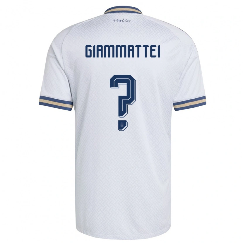 Danxen Män Italien Gioele Giammattei #0 Off-White Marin Guld Bortatröja Matchtröjor 26-28 Tröjor T-Tröja