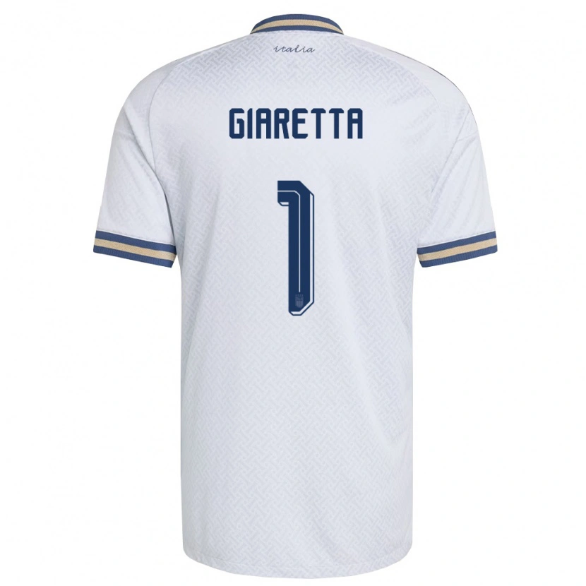 Danxen Män Italien Emanuele Giaretta #1 Off-White Marin Guld Bortatröja Matchtröjor 26-28 Tröjor T-Tröja