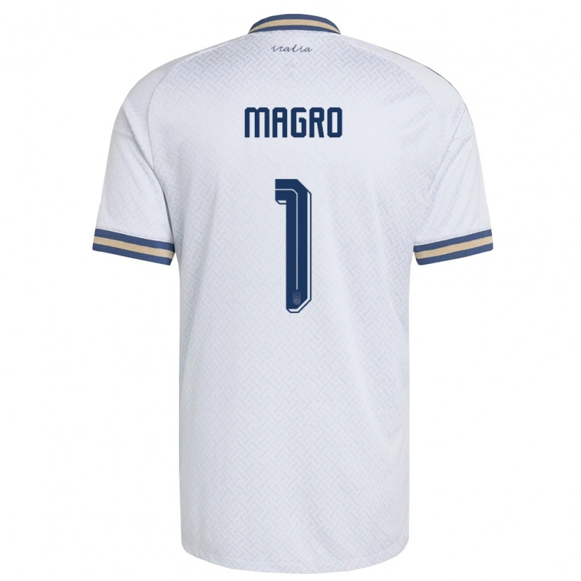 Danxen Män Italien Federico Magro #1 Off-White Marin Guld Bortatröja Matchtröjor 26-28 Tröjor T-Tröja