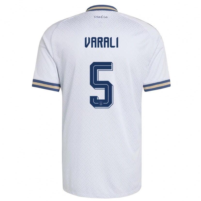 Danxen Män Italien Ludovico Varali #5 Off-White Marin Guld Bortatröja Matchtröjor 26-28 Tröjor T-Tröja