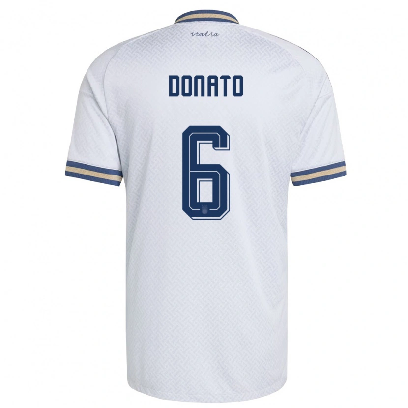 Danxen Män Italien Andrea Donato #6 Off-White Marin Guld Bortatröja Matchtröjor 26-28 Tröjor T-Tröja