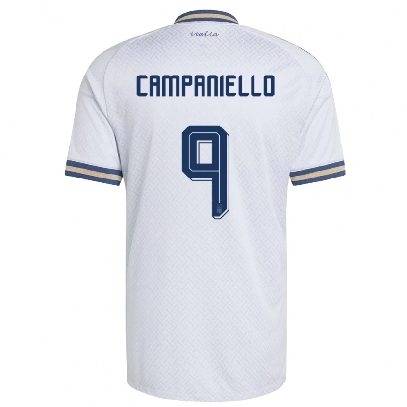 Danxen Män Italien Thomas Campaniello #9 Off-White Marin Guld Bortatröja Matchtröjor 26-28 Tröjor T-Tröja