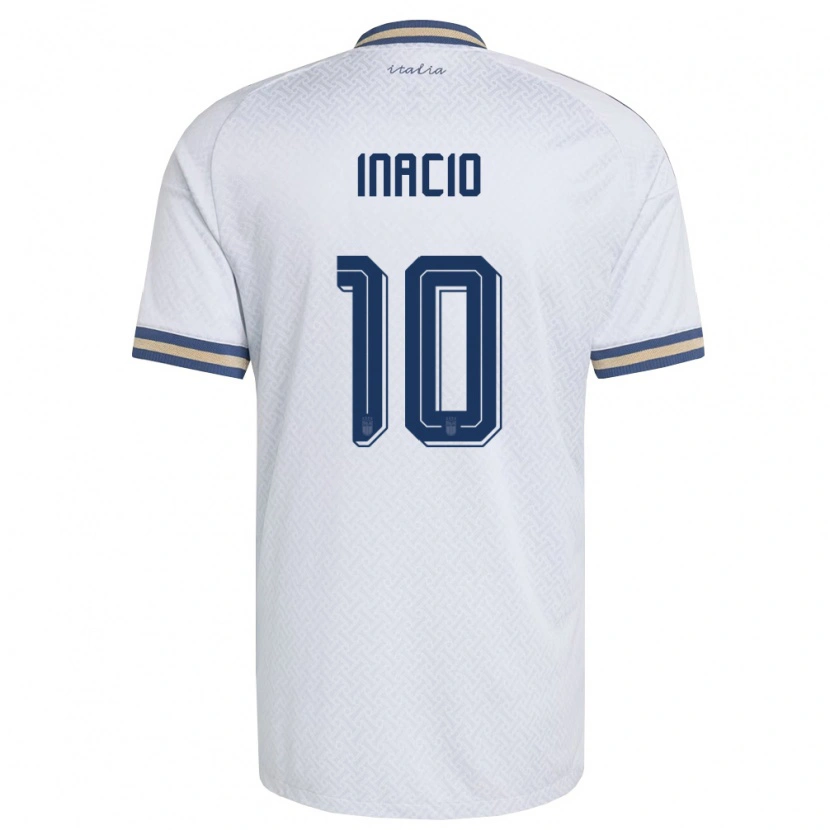 Danxen Män Italien Samuele Inácio #10 Off-White Marin Guld Bortatröja Matchtröjor 26-28 Tröjor T-Tröja