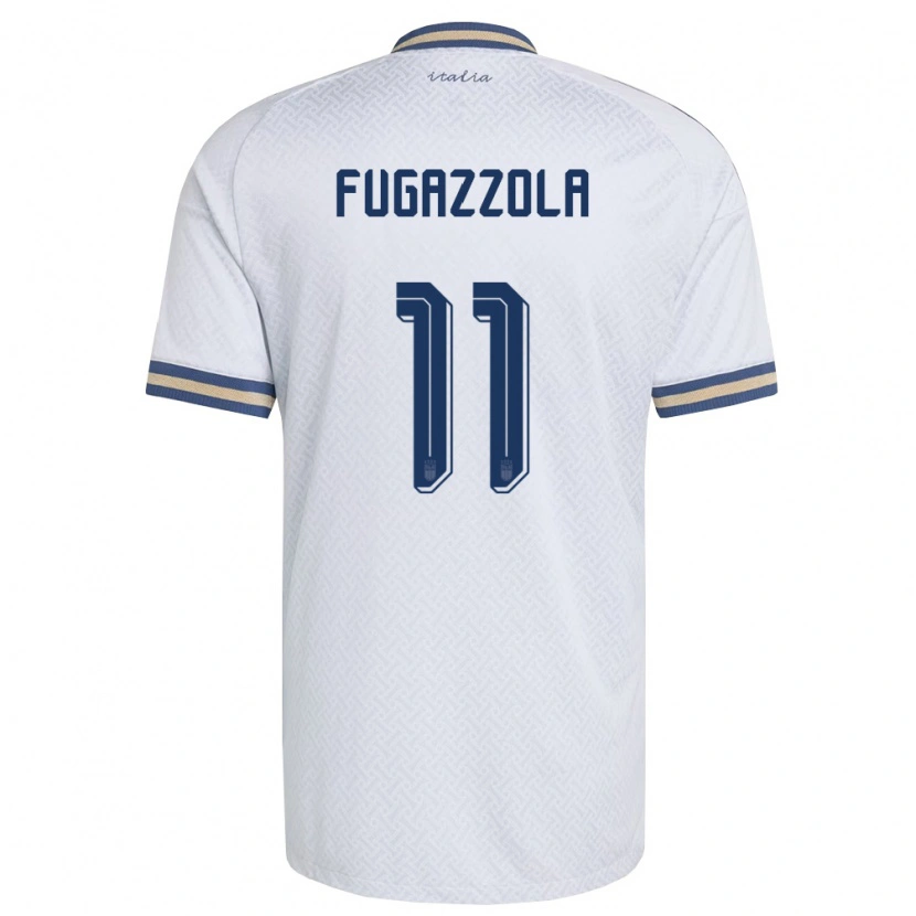 Danxen Män Italien Marcello Fugazzola #11 Off-White Marin Guld Bortatröja Matchtröjor 26-28 Tröjor T-Tröja