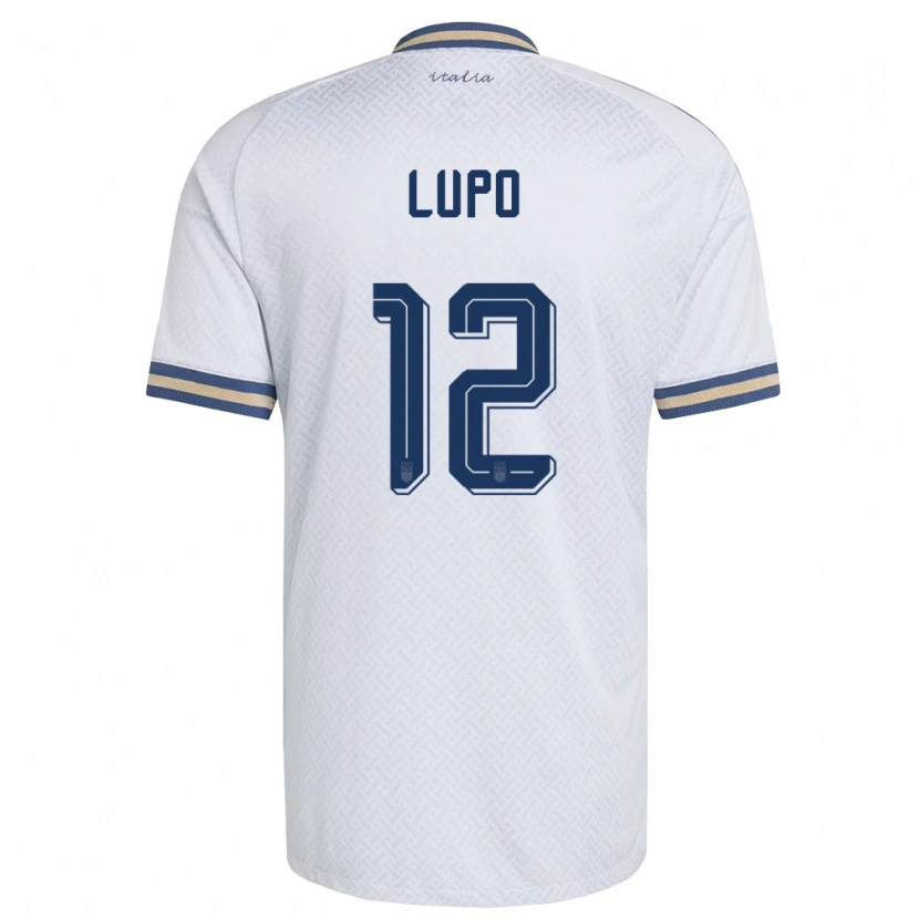 Danxen Män Italien Christian Lupo #12 Off-White Marin Guld Bortatröja Matchtröjor 26-28 Tröjor T-Tröja