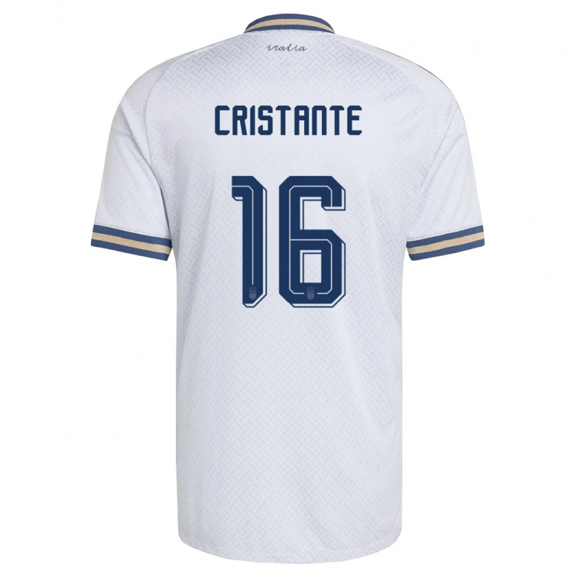 Danxen Män Italien Bryan Cristante #16 Off-White Marin Guld Bortatröja Matchtröjor 26-28 Tröjor T-Tröja