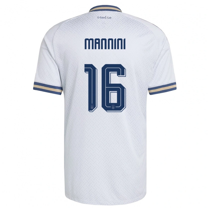 Danxen Män Italien Mattia Mannini #16 Off-White Marin Guld Bortatröja Matchtröjor 26-28 Tröjor T-Tröja