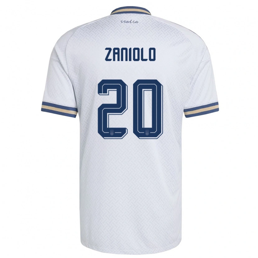 Danxen Män Italien Nicolò Zaniolo #20 Off-White Marin Guld Bortatröja Matchtröjor 26-28 Tröjor T-Tröja