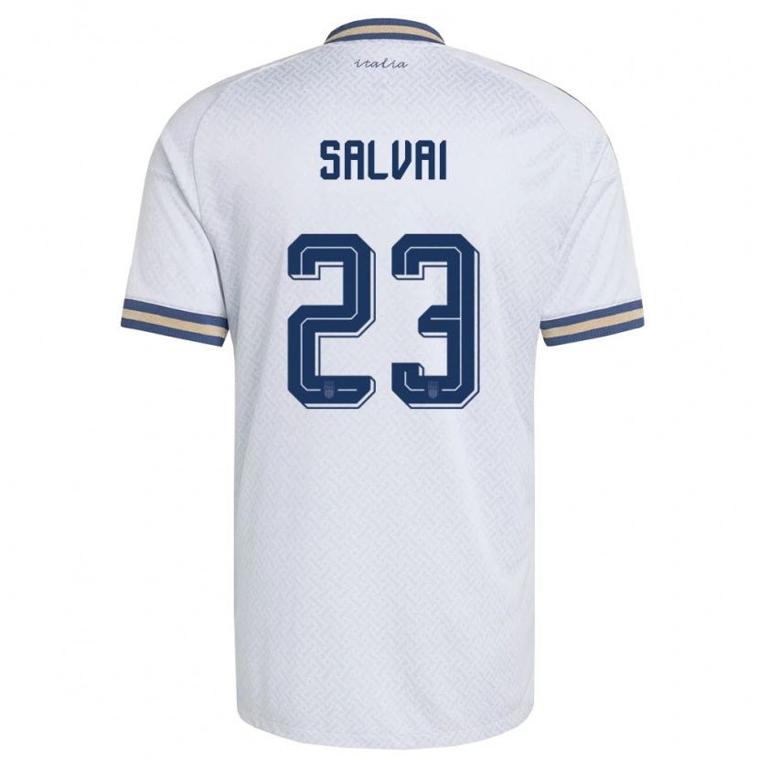 Danxen Män Italien Cecilia Salvai #23 Off-White Marin Guld Bortatröja Matchtröjor 26-28 Tröjor T-Tröja