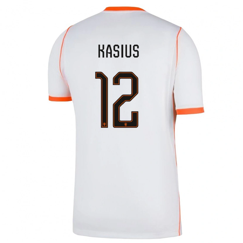 Danxen Män Nederländerna Denso Kasius #12 Vit Orange Bortatröja Matchtröjor 26-28 Tröjor T-Tröja