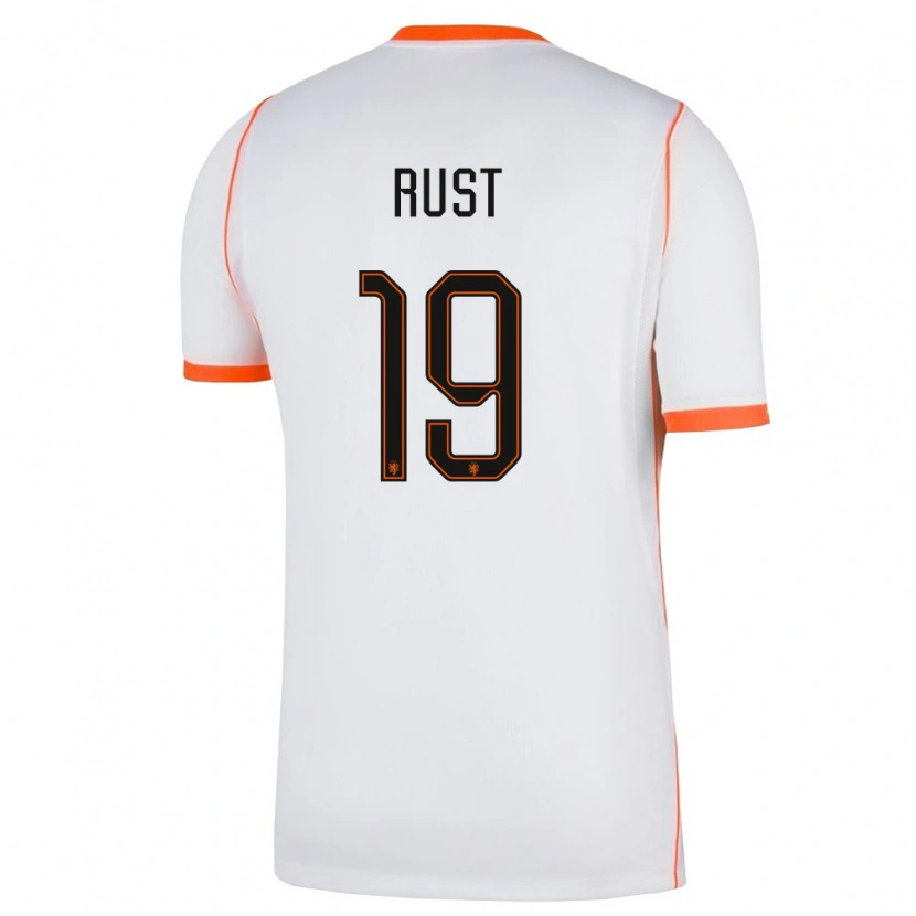 Danxen Män Nederländerna Fabiano Rust #19 Vit Orange Bortatröja Matchtröjor 26-28 Tröjor T-Tröja