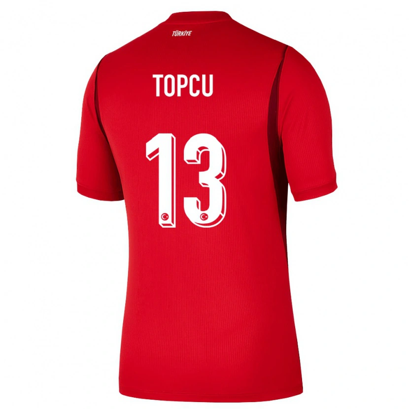 Danxen Kvinnor Kalkon Emirhan Topçu #13 Röd Burgund Hemmatröja Matchtröjor 26-28 Tröjor T-Tröja