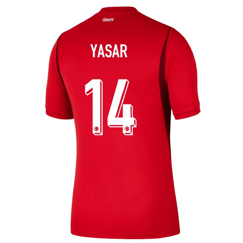 Danxen Kvinnor Kalkon Eyyüb Yasar #14 Röd Burgund Hemmatröja Matchtröjor 26-28 Tröjor T-Tröja