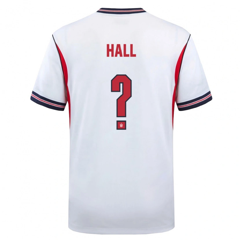 Danxen Kvinnor England Lewis Hall #0 Vit Marin Röd Hemmatröja Matchtröjor 26-28 Tröjor T-Tröja