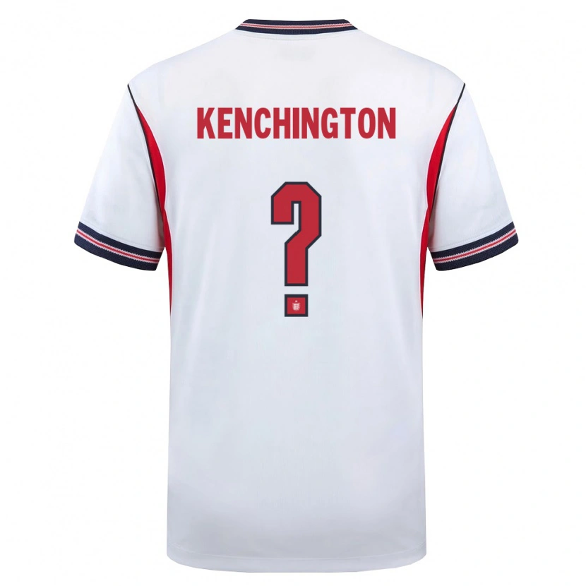 Danxen Kvinnor England Josh Kenchington #0 Vit Marin Röd Hemmatröja Matchtröjor 26-28 Tröjor T-Tröja
