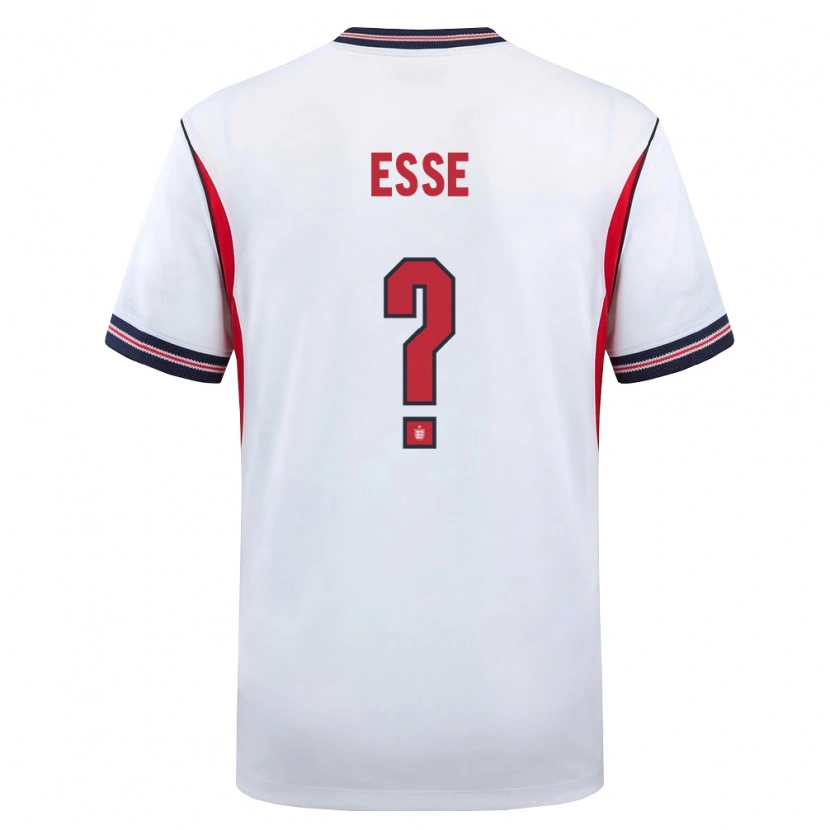 Danxen Kvinnor England Romain Esse #0 Vit Marin Röd Hemmatröja Matchtröjor 26-28 Tröjor T-Tröja