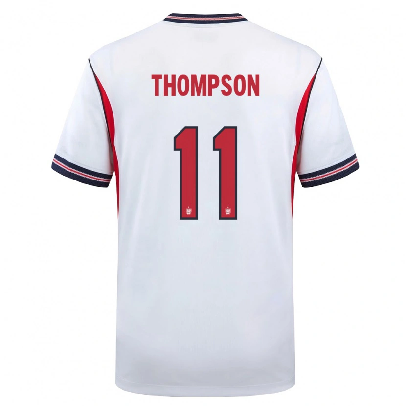 Danxen Kvinnor England Tynan Thompson #11 Vit Marin Röd Hemmatröja Matchtröjor 26-28 Tröjor T-Tröja