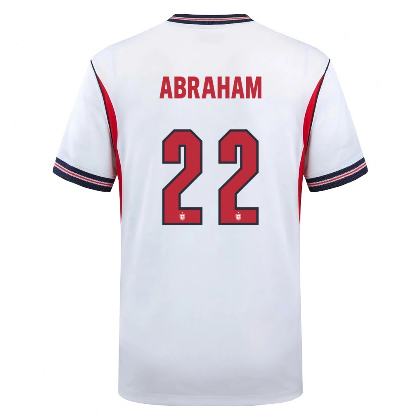 Danxen Kvinnor England Tammy Abraham #22 Vit Marin Röd Hemmatröja Matchtröjor 26-28 Tröjor T-Tröja