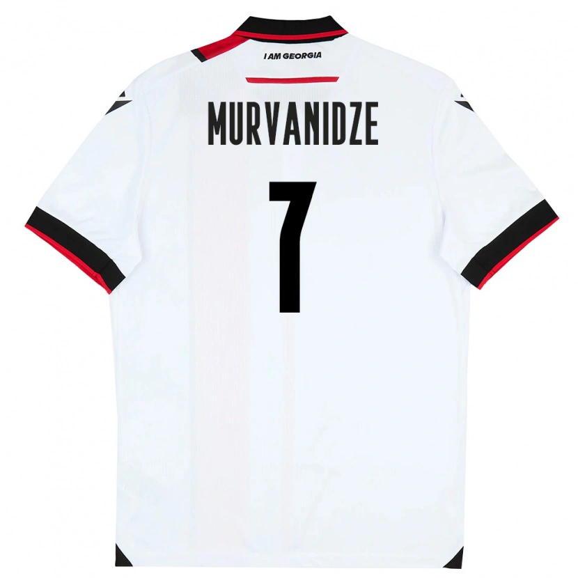 Danxen Kvinnor Georgia Saba Murvanidze #7 Vit Svart Röd Hemmatröja Matchtröjor 26-28 Tröjor T-Tröja