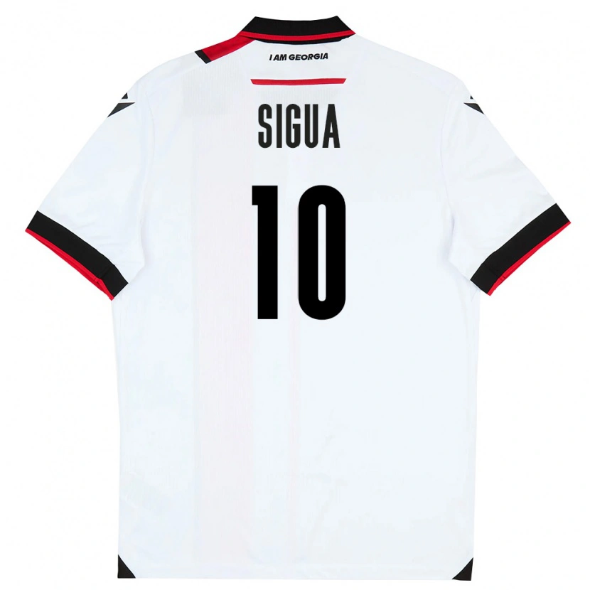 Danxen Kvinnor Georgia Gabriel Sigua #10 Vit Svart Röd Hemmatröja Matchtröjor 26-28 Tröjor T-Tröja