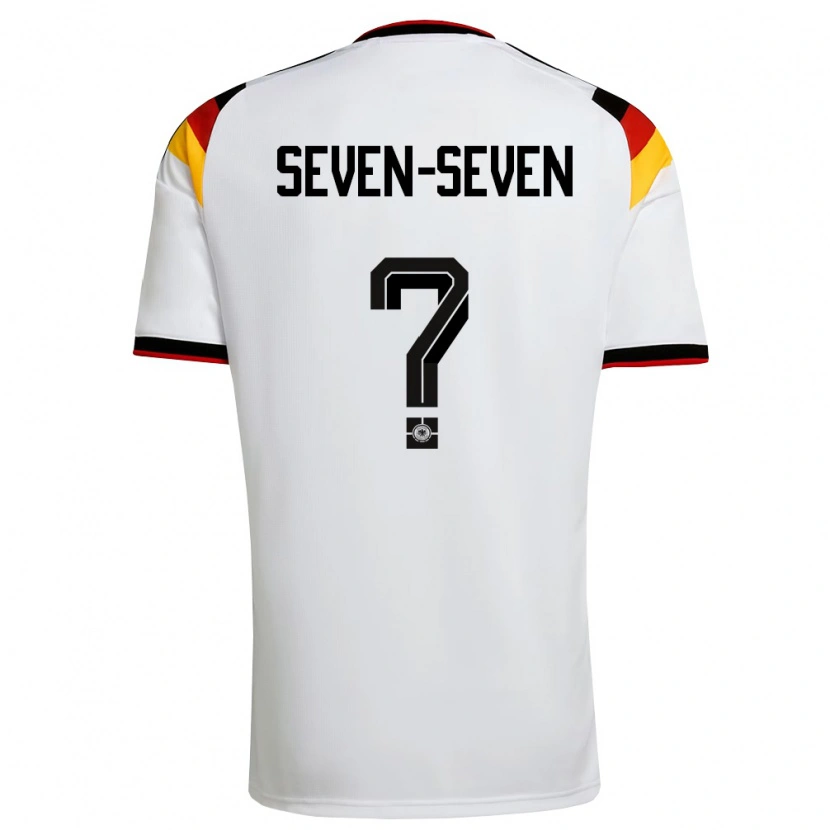 Danxen Kvinnor Tyskland Justin Seven-Seven #0 Vit Svart Röd Hemmatröja Matchtröjor 26-28 Tröjor T-Tröja