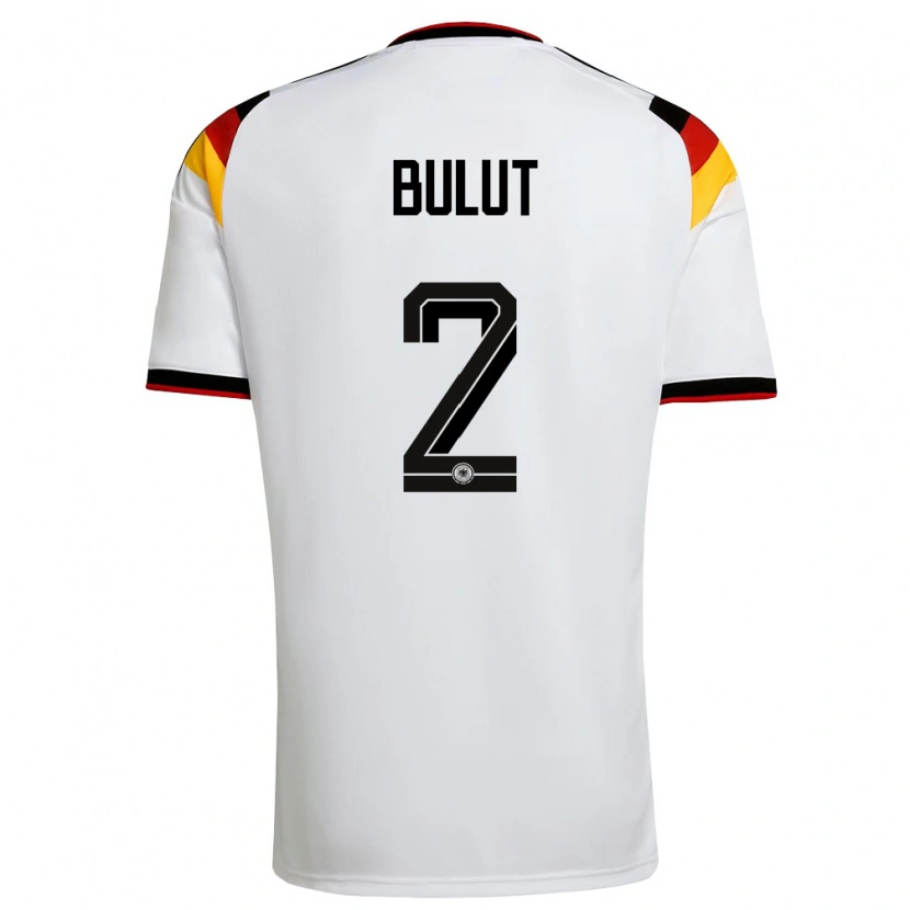Danxen Kvinnor Tyskland Taylan Bulut #2 Vit Svart Röd Hemmatröja Matchtröjor 26-28 Tröjor T-Tröja