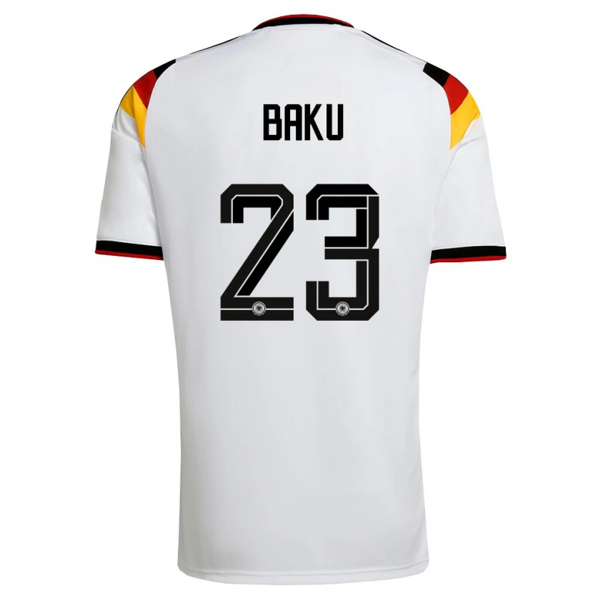 Danxen Kvinnor Tyskland Ridle Baku #23 Vit Svart Röd Hemmatröja Matchtröjor 26-28 Tröjor T-Tröja