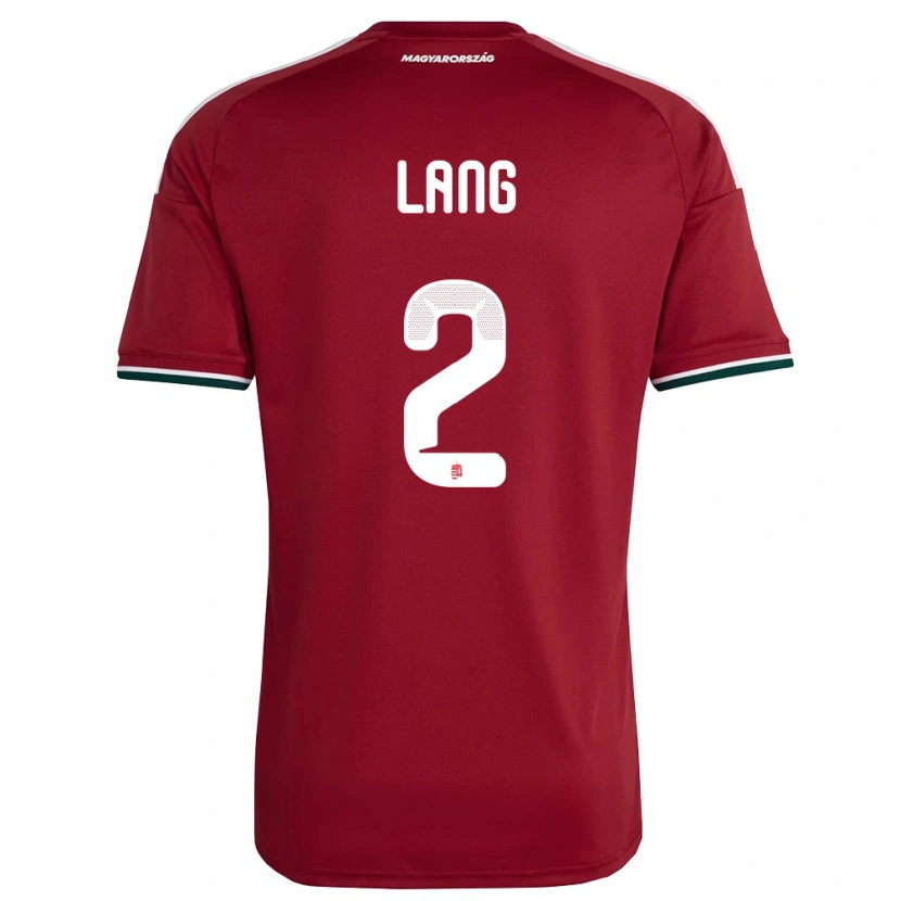 Danxen Kvinnor Ungern Ádám Lang #2 Röd Vit Grön Hemmatröja Matchtröjor 26-28 Tröjor T-Tröja