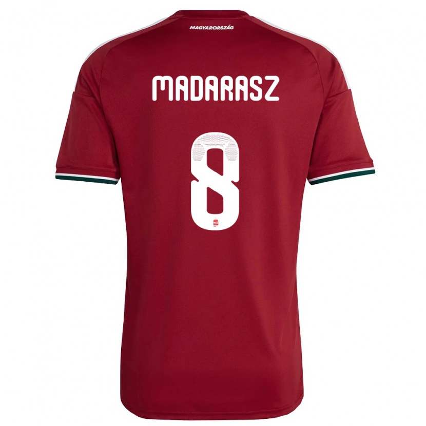 Danxen Kvinnor Ungern Ádám Madarász #8 Röd Vit Grön Hemmatröja Matchtröjor 26-28 Tröjor T-Tröja