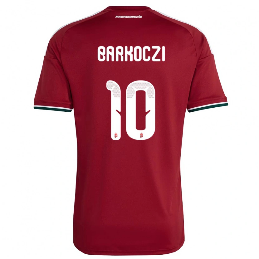 Danxen Kvinnor Ungern Barnabás Barkóczi #10 Röd Vit Grön Hemmatröja Matchtröjor 26-28 Tröjor T-Tröja