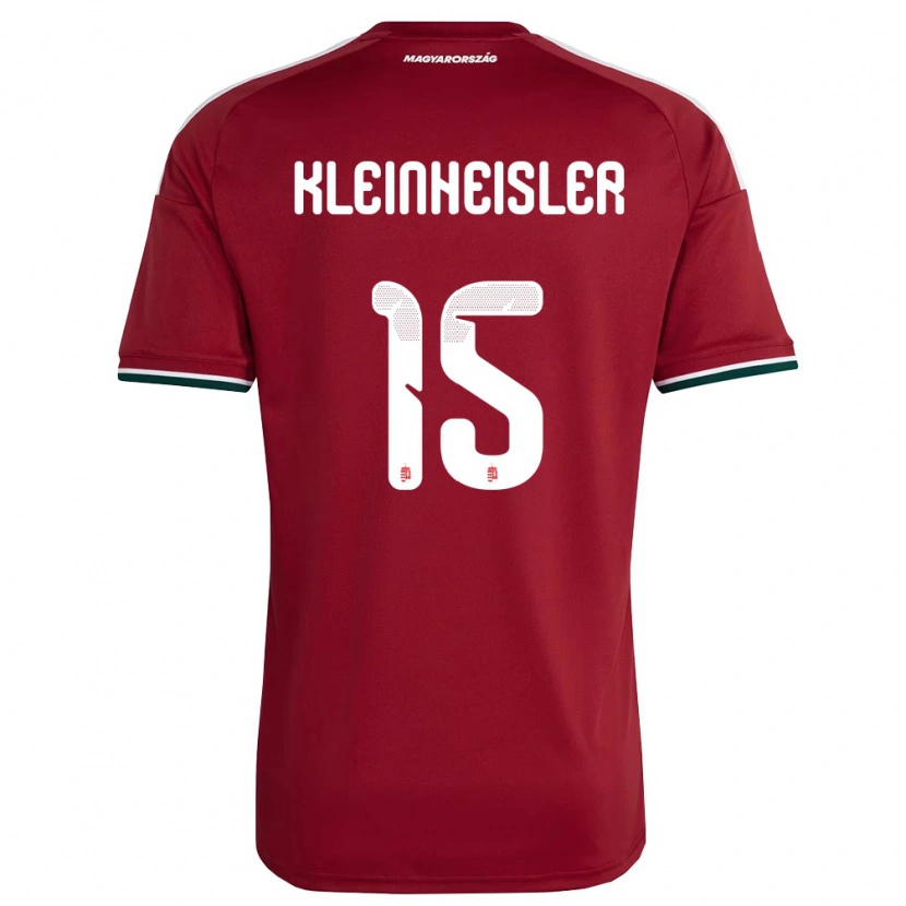 Danxen Kvinnor Ungern László Kleinheisler #15 Röd Vit Grön Hemmatröja Matchtröjor 26-28 Tröjor T-Tröja