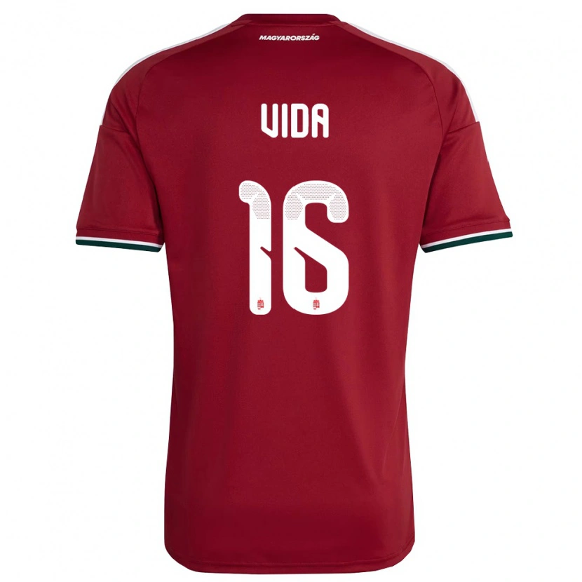 Danxen Kvinnor Ungern Boglárka Vida #16 Röd Vit Grön Hemmatröja Matchtröjor 26-28 Tröjor T-Tröja