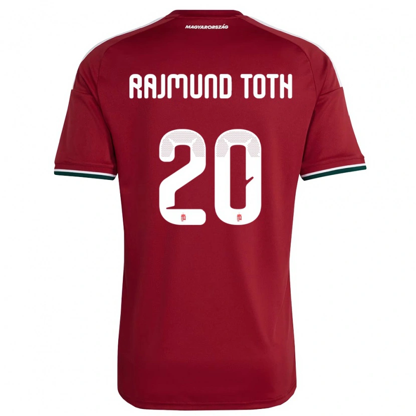 Danxen Kvinnor Ungern Rajmund Tóth #20 Röd Vit Grön Hemmatröja Matchtröjor 26-28 Tröjor T-Tröja