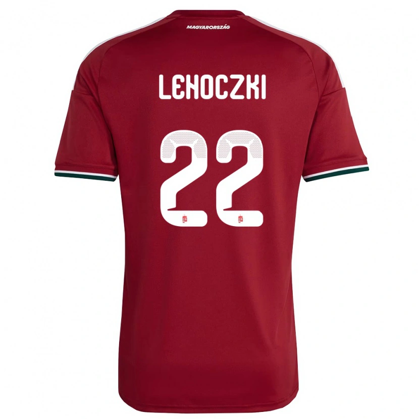 Danxen Kvinnor Ungern Bendegúz Lehoczki #22 Röd Vit Grön Hemmatröja Matchtröjor 26-28 Tröjor T-Tröja