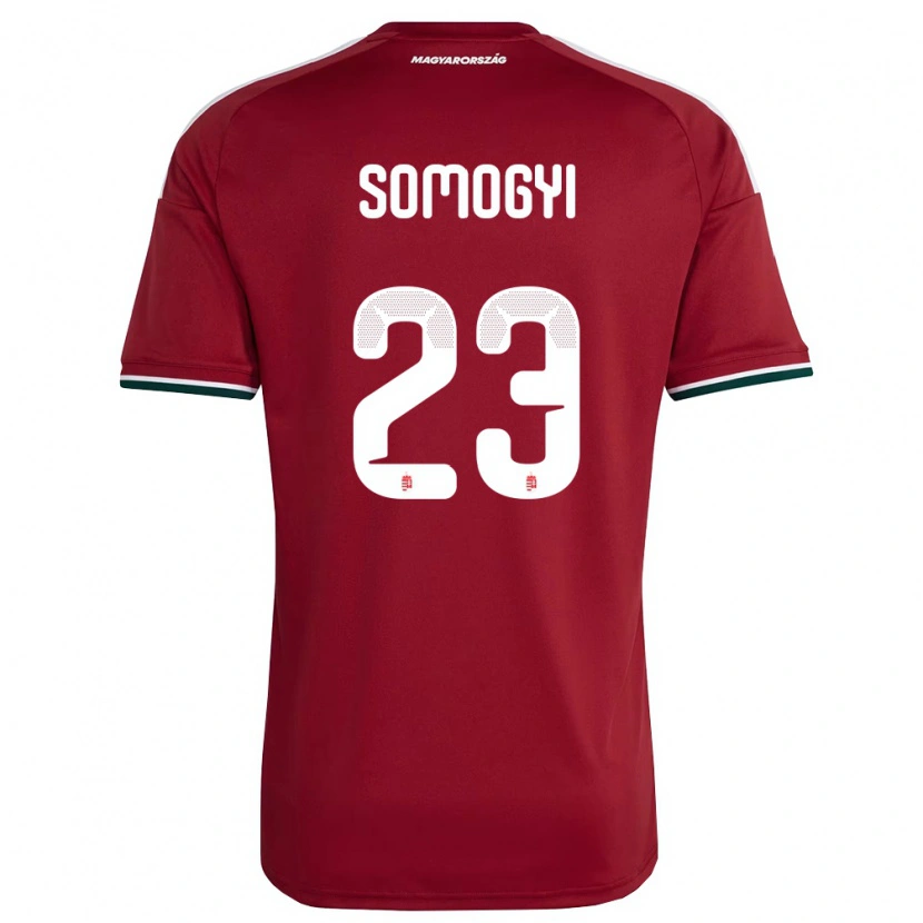 Danxen Kvinnor Ungern Tamás Somogyi #23 Röd Vit Grön Hemmatröja Matchtröjor 26-28 Tröjor T-Tröja