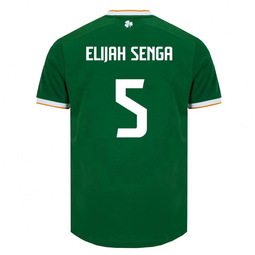 Danxen Kvinnor Irland Ben Elijah Senga #5 Mörk Grön Vit Hemmatröja Matchtröjor 26-28 Tröjor T-Tröja