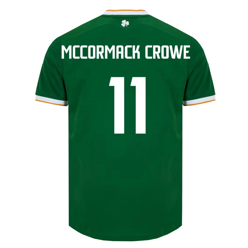 Danxen Kvinnor Irland Fionn Mccormack Crowe #11 Mörk Grön Vit Hemmatröja Matchtröjor 26-28 Tröjor T-Tröja