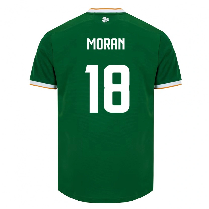 Danxen Kvinnor Irland Gearoid Moran #18 Mörk Grön Vit Hemmatröja Matchtröjor 26-28 Tröjor T-Tröja