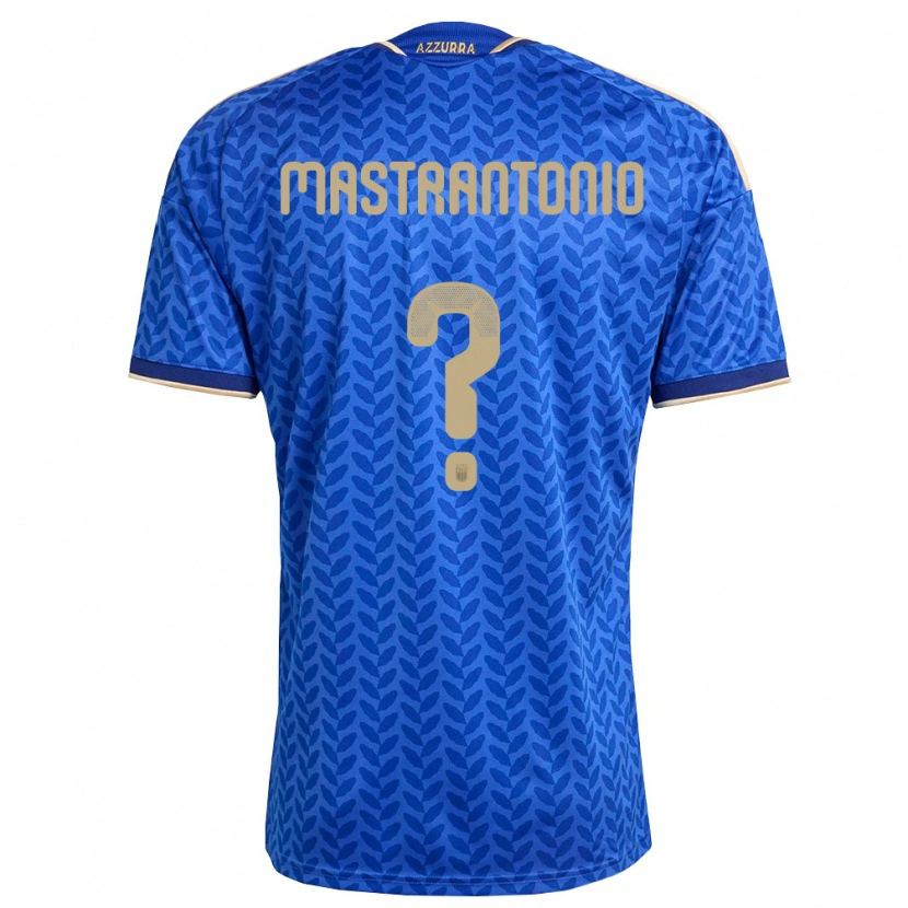 Danxen Kvinnor Italien Davide Mastrantonio #0 Blå Marin Guld Hemmatröja Matchtröjor 26-28 Tröjor T-Tröja