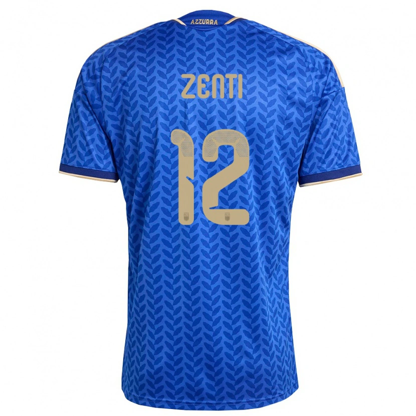 Danxen Kvinnor Italien Alexander Zenti #12 Blå Marin Guld Hemmatröja Matchtröjor 26-28 Tröjor T-Tröja