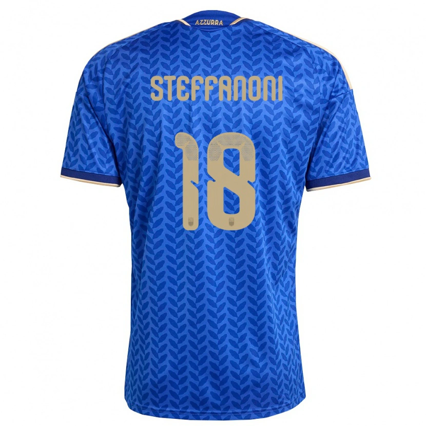 Danxen Kvinnor Italien Federico Steffanoni #18 Blå Marin Guld Hemmatröja Matchtröjor 26-28 Tröjor T-Tröja