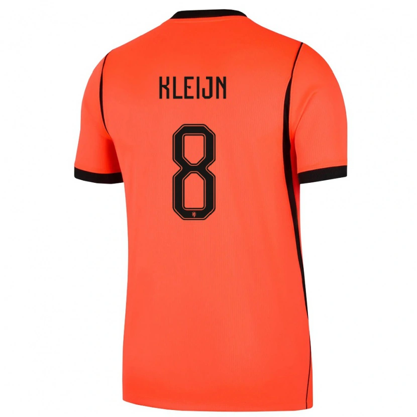 Danxen Kvinnor Nederländerna Mike Kleijn #8 Orange Svart Hemmatröja Matchtröjor 26-28 Tröjor T-Tröja