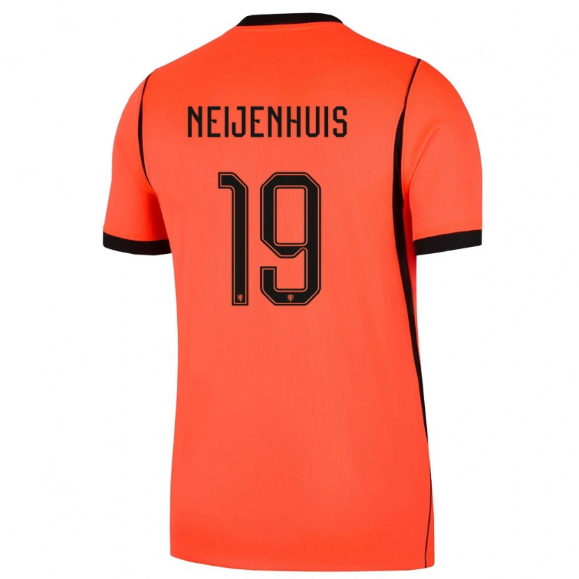 Danxen Kvinnor Nederländerna Kelvin Neijenhuis #19 Orange Svart Hemmatröja Matchtröjor 26-28 Tröjor T-Tröja