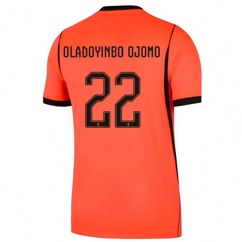 Danxen Kvinnor Nederländerna Jeremiah Oladoyinbo Ojomo #22 Orange Svart Hemmatröja Matchtröjor 26-28 Tröjor T-Tröja