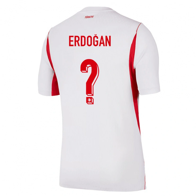 Danxen Kvinnor Kalkon Emre Erdoğan #0 Vit Röd Burgund Bortatröja Matchtröjor 26-28 Tröjor T-Tröja