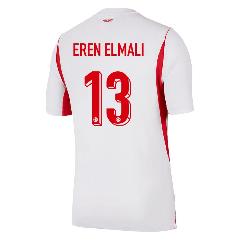 Danxen Kvinnor Kalkon Eren Elmalı #13 Vit Röd Burgund Bortatröja Matchtröjor 26-28 Tröjor T-Tröja