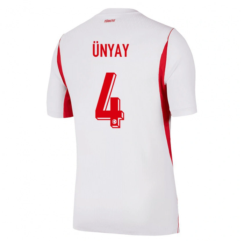 Danxen Kvinnor Kalkon Arda Ünyay #4 Vit Röd Burgund Bortatröja Matchtröjor 26-28 Tröjor T-Tröja