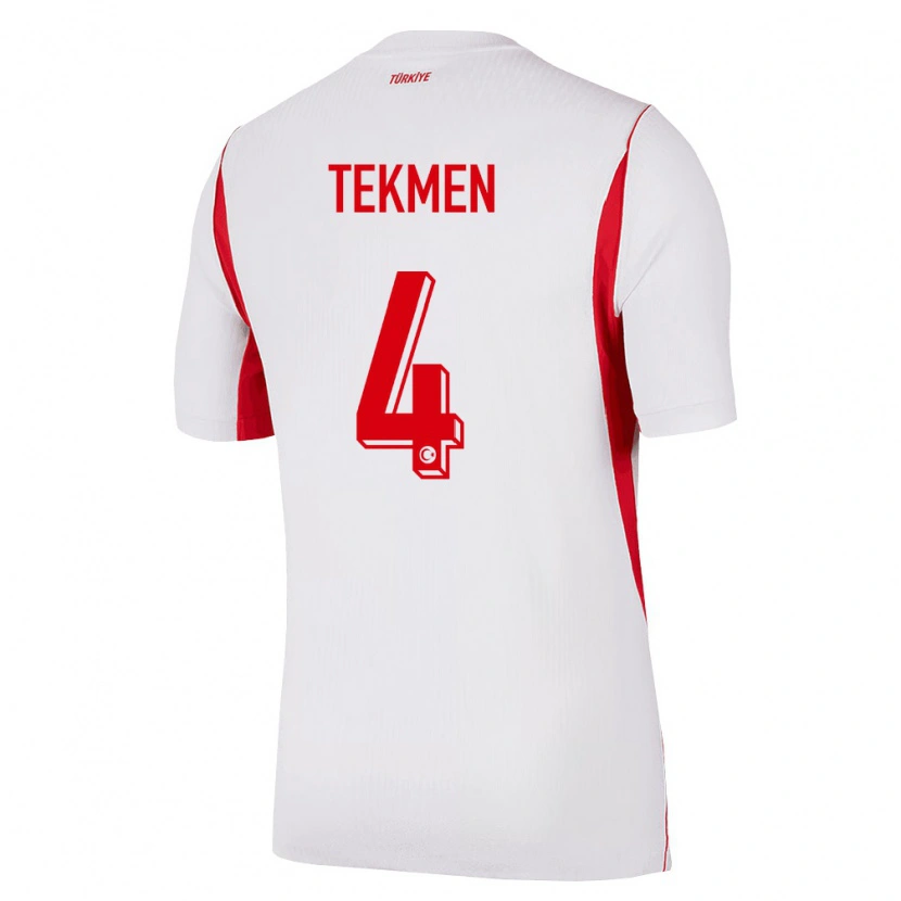 Danxen Kvinnor Kalkon Ece Tekmen #4 Vit Röd Burgund Bortatröja Matchtröjor 26-28 Tröjor T-Tröja