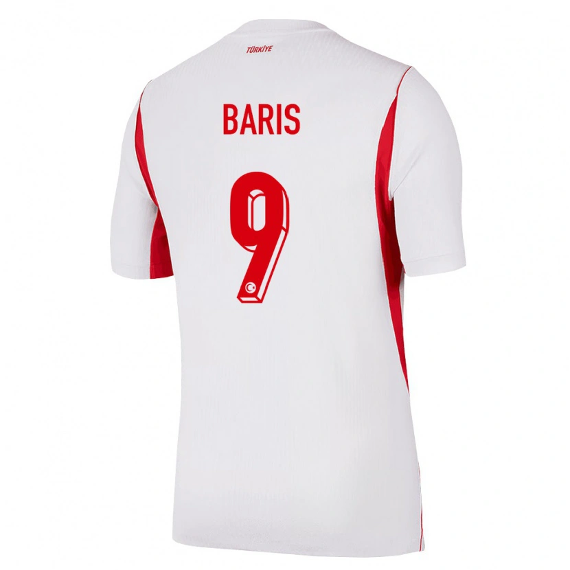 Danxen Kvinnor Kalkon Barış Alper Yılmaz #9 Vit Röd Burgund Bortatröja Matchtröjor 26-28 Tröjor T-Tröja